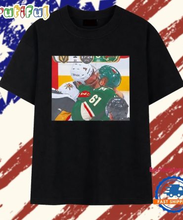 Vegas Golden Knights Vs Minnesota Wild Hockey Rivalry Moment T Shirt