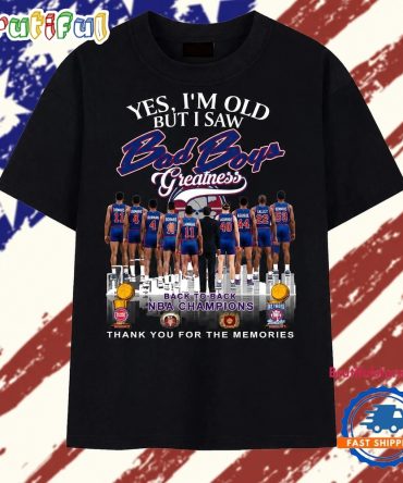 Vintage Detroit Bad Boys Greatness Back To Back Nba Champions T Shirt