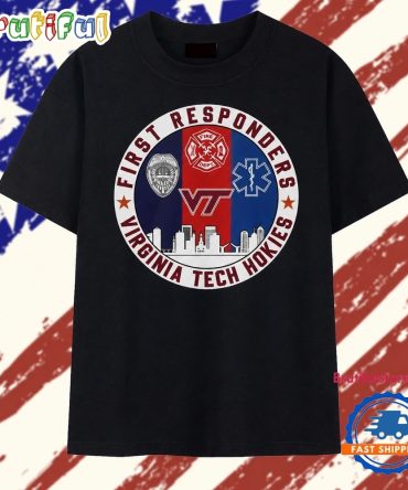 Virginia Tech Hokies First Responders Tribute T Shirt
