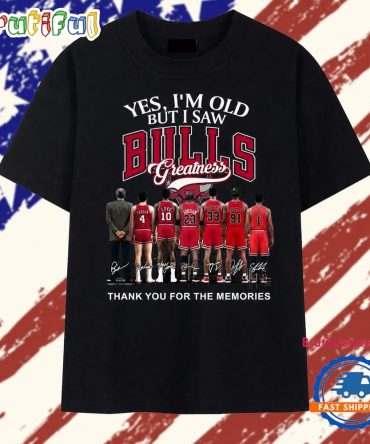 Yes I'M Old But I Saw Bulls Greatness Signatures Graphic T Shirt