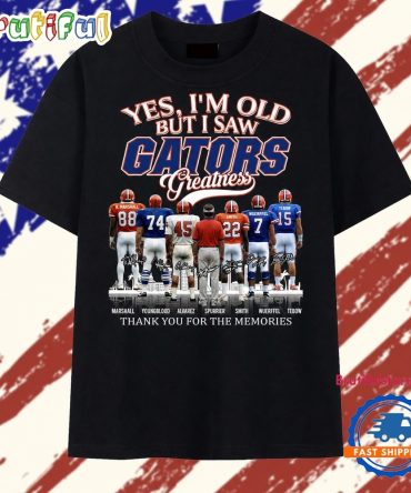 Yes I'M Old But I Saw Gators Greatness Signatures Graphic T Shirt