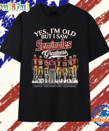 Yes I'M Old But I Saw Seminoles Greatness Signatures Vintage T Shirt