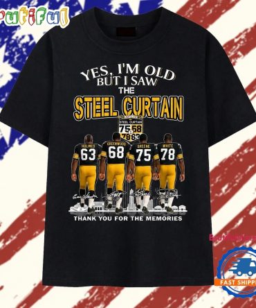 Yes I'M Old But I Saw The Steel Curtain Signatures Vintage T Shirt